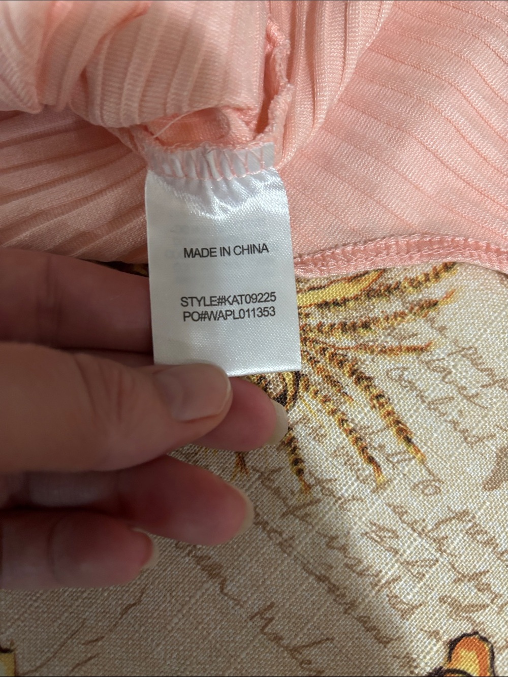 Atmosphere Peach Ribbed Top - Picture 7 of 8